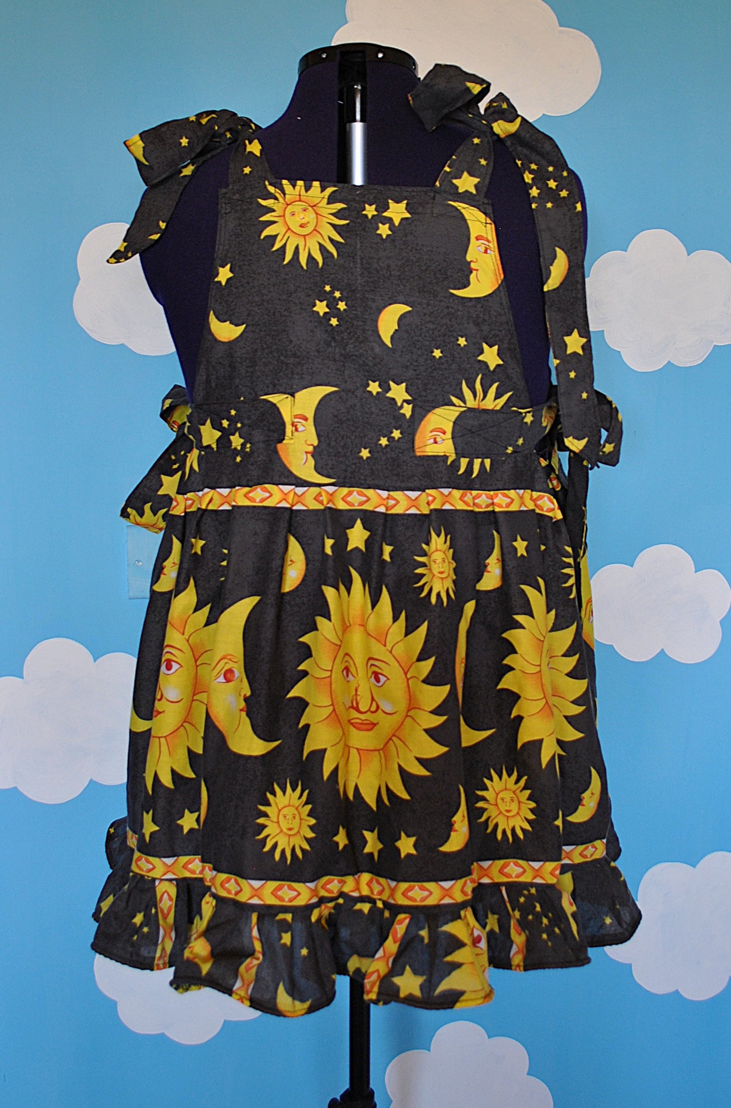 Mini Sun and Moon Celestial Dress Ready to ship size XXL