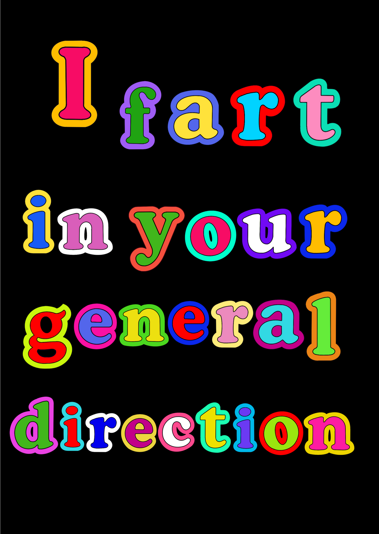 I Fart Greeting Card