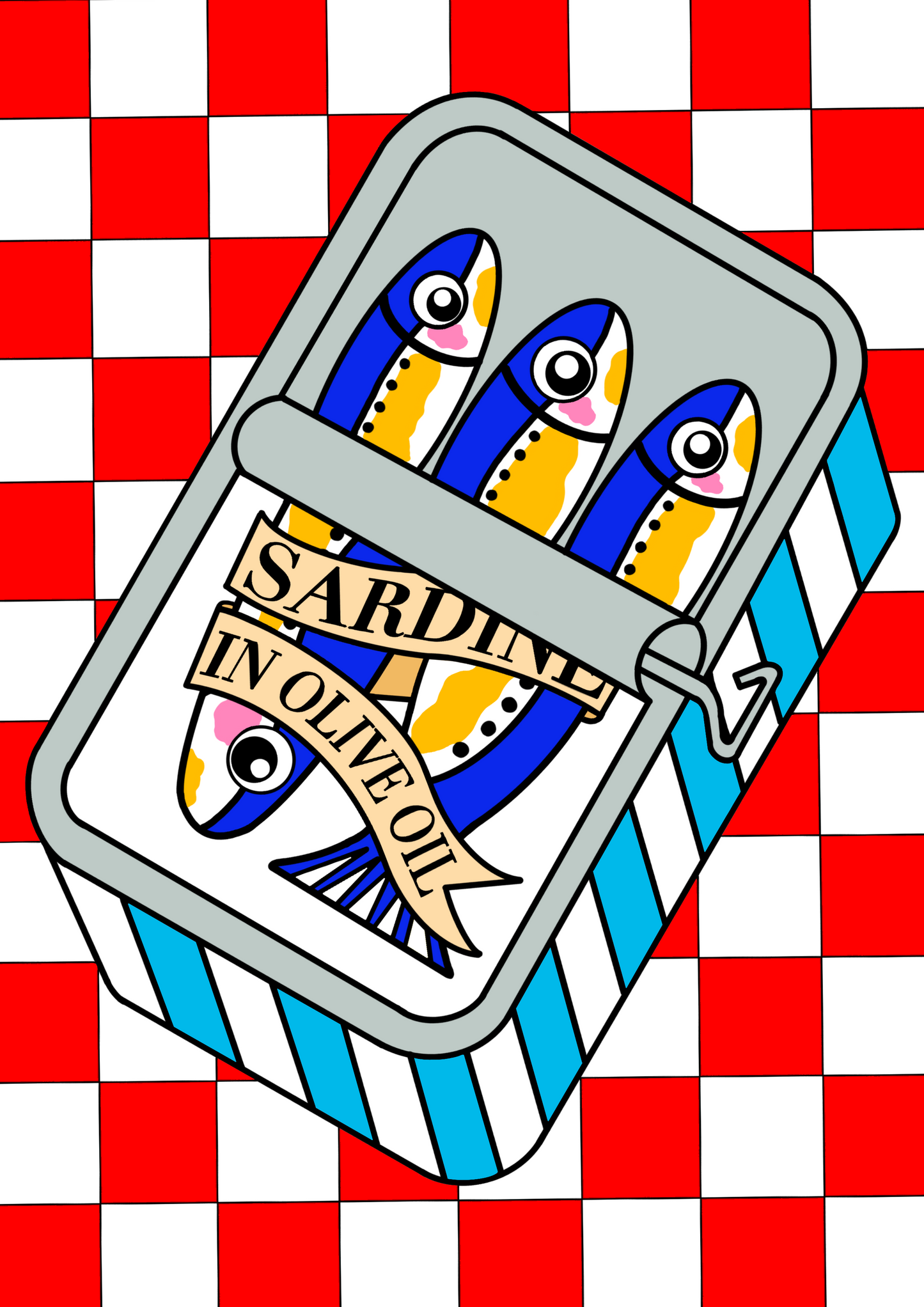 Sardine tin Art Print