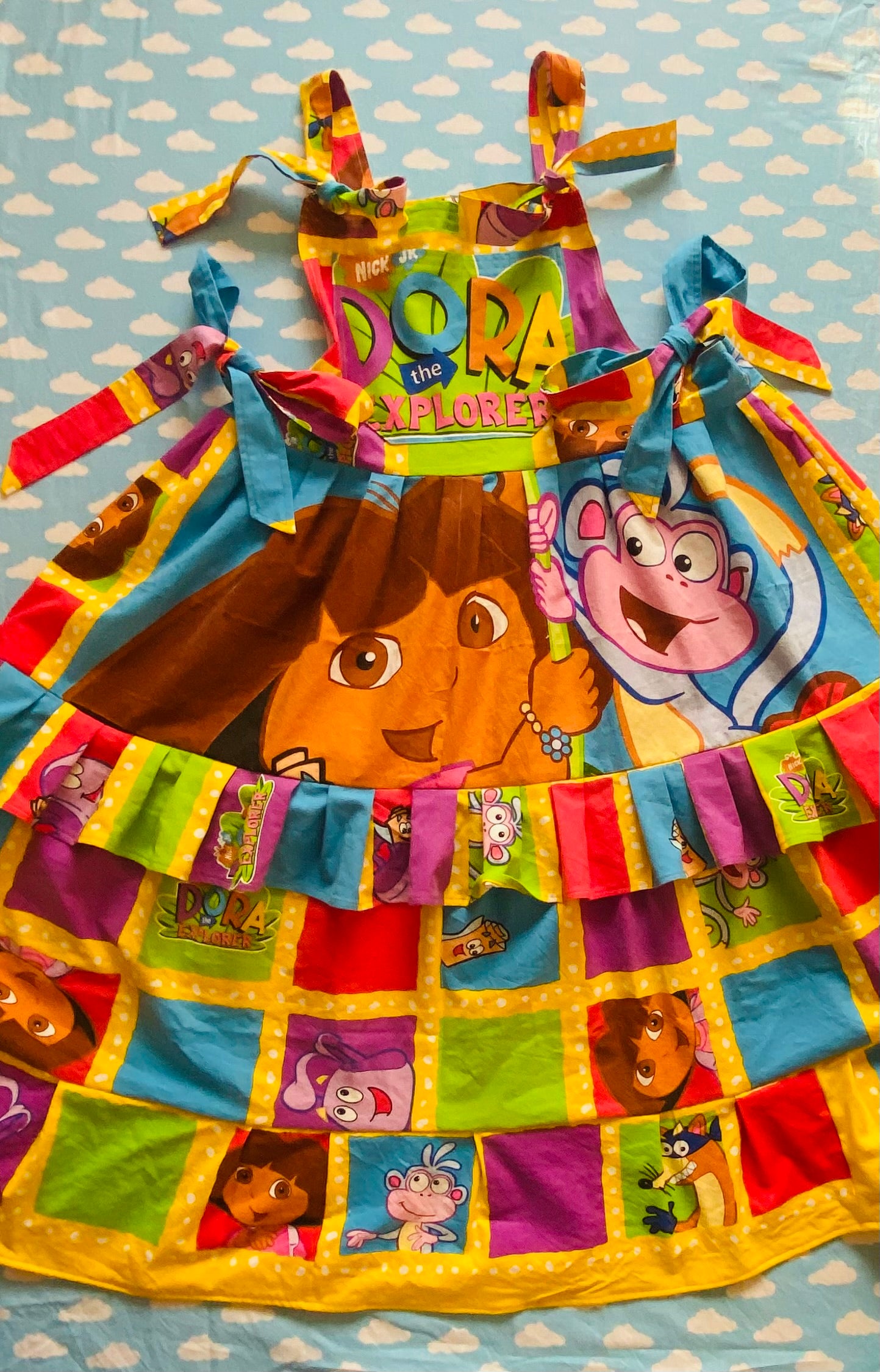 Dora the Explorer Pinafore dress Ready to ship size 12-16