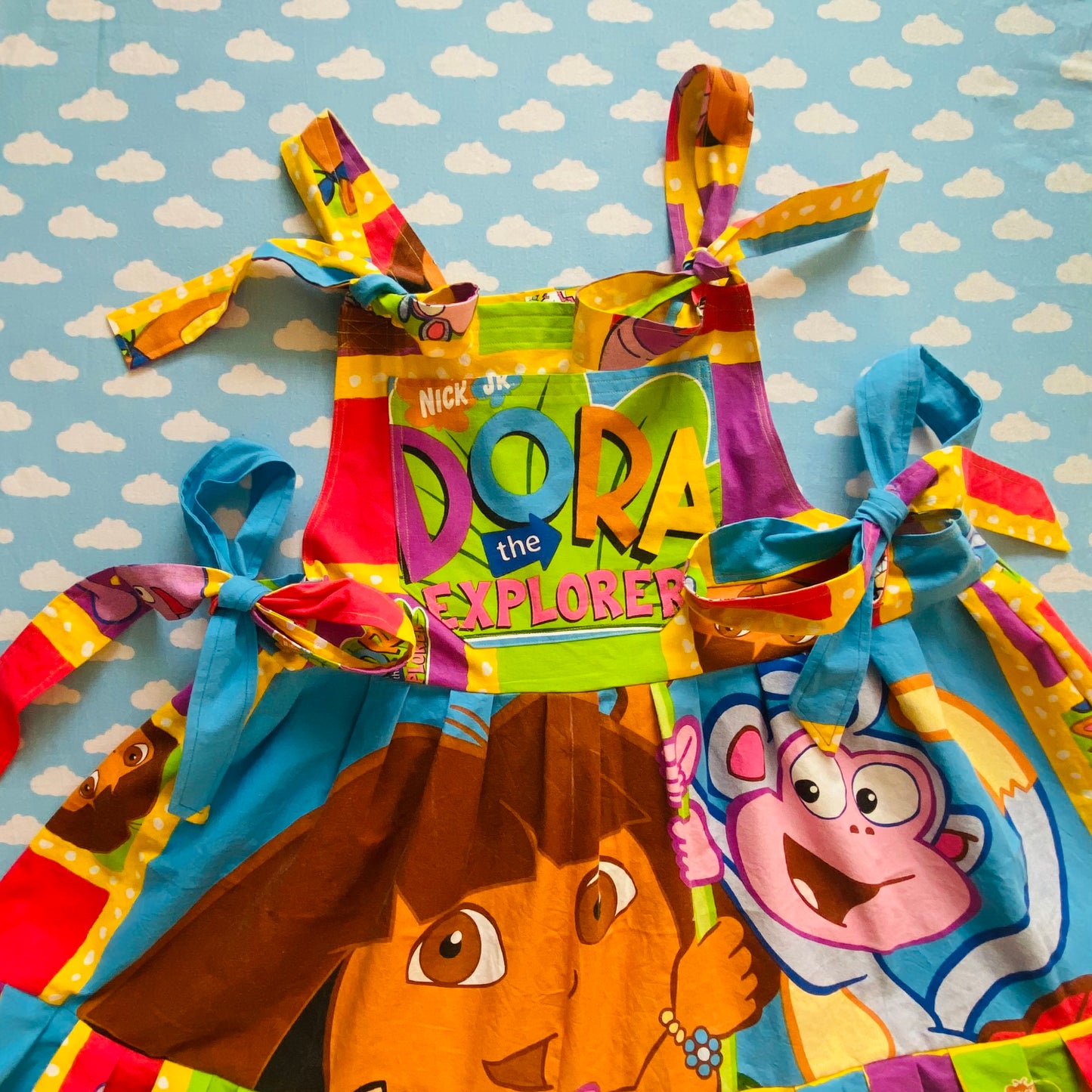 Dora the Explorer Pinafore dress Ready to ship size 12-16