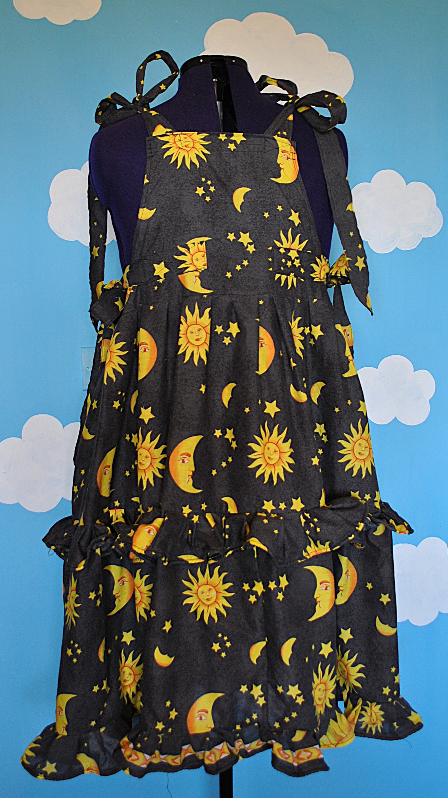 Sun and Moon Celestial Dress Ready to ship size XL