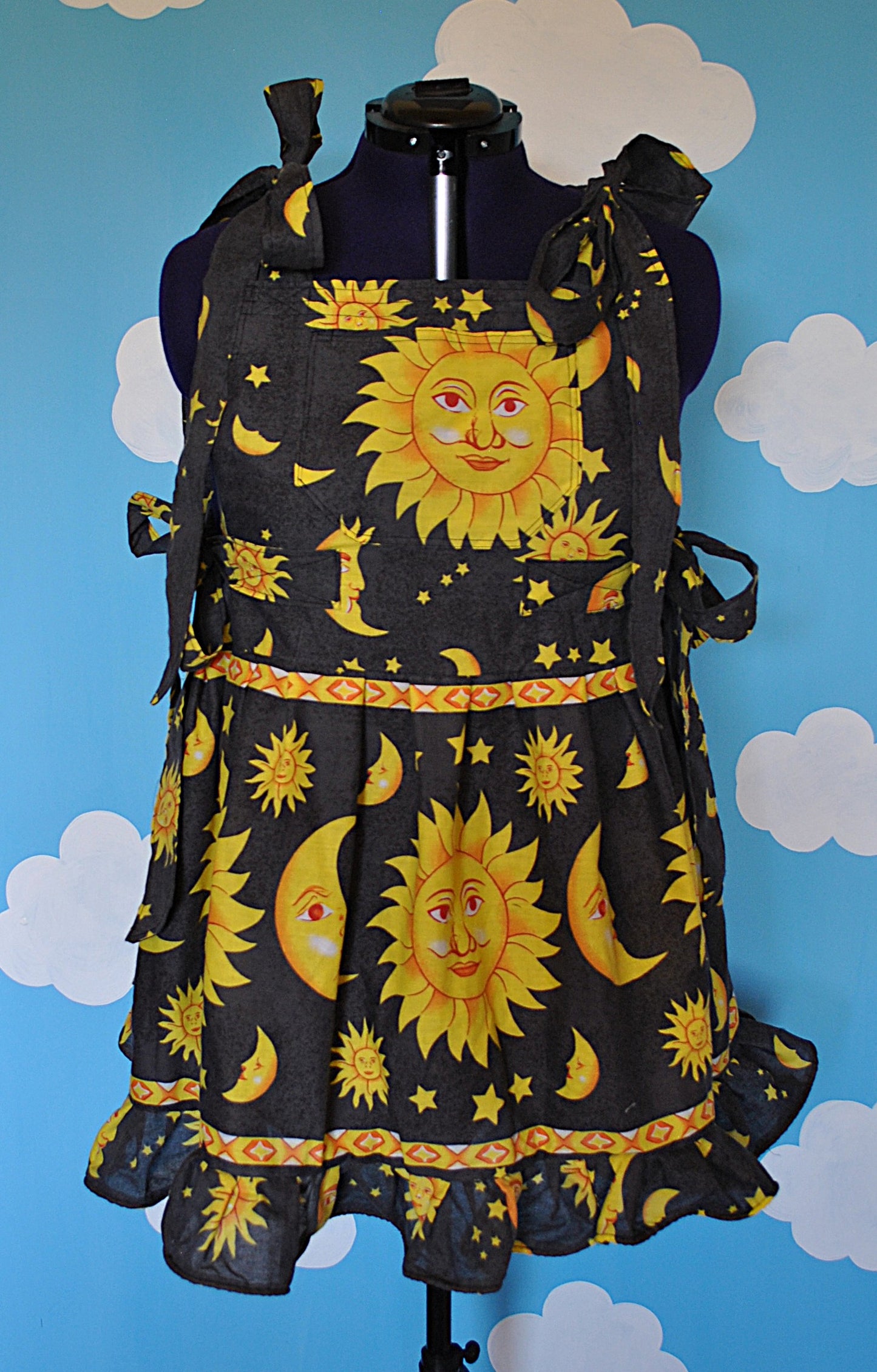 Mini Sun and Moon Celestial Dress Ready to ship size XXL
