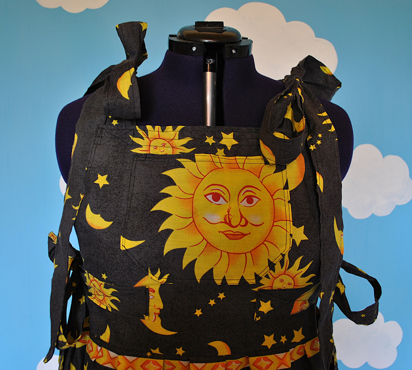 Mini Sun and Moon Celestial Dress Ready to ship size XXL