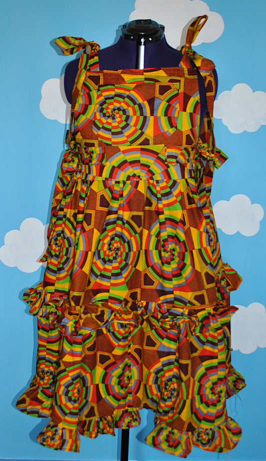 African fabric Dress Ready to ship size XXL