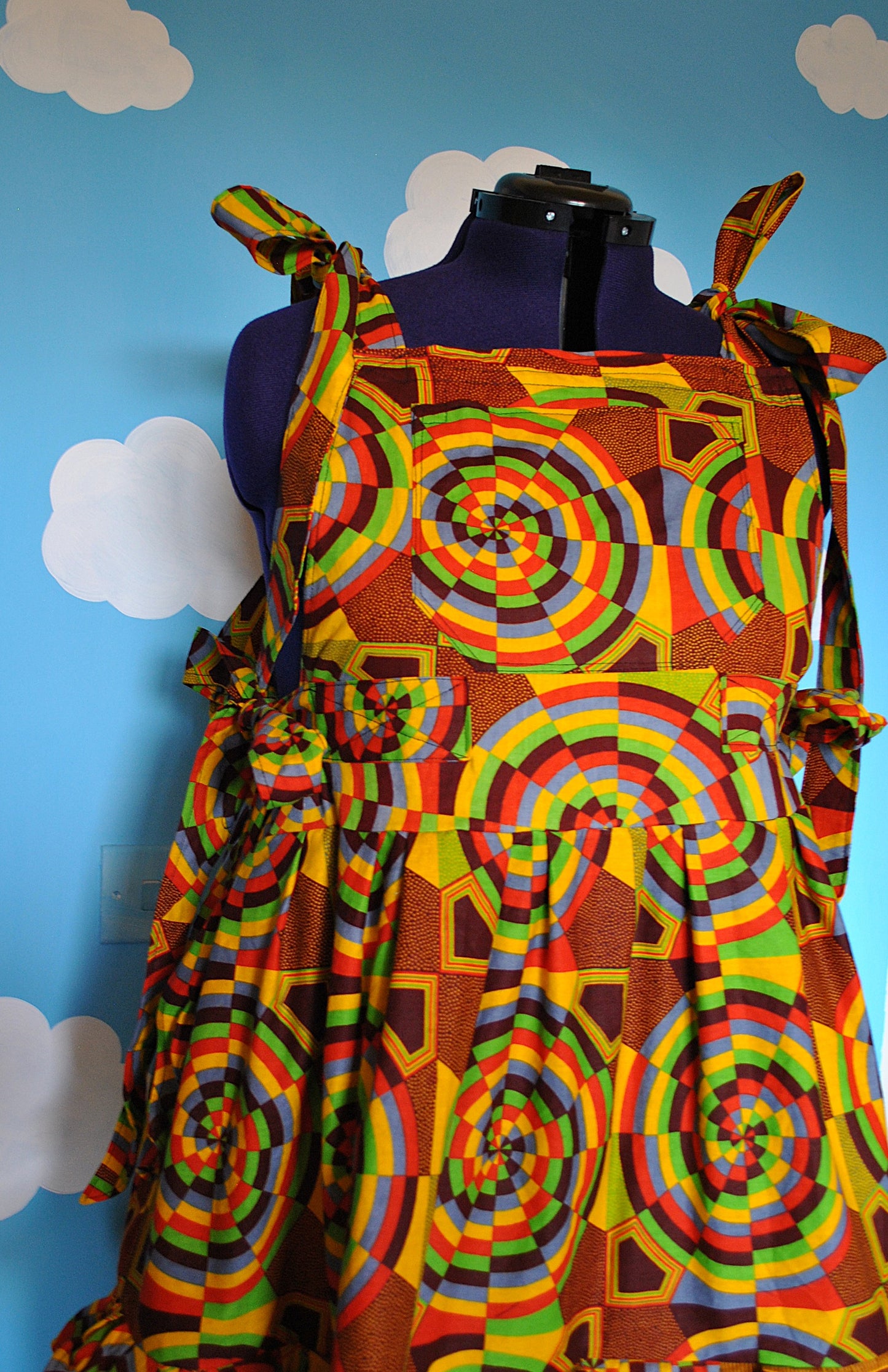 African fabric Dress Ready to ship size XXL