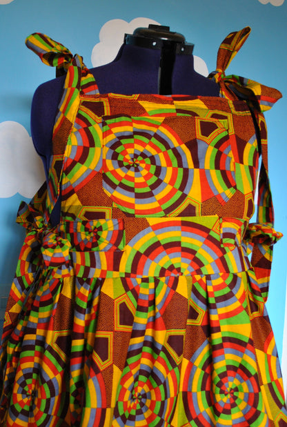 African fabric Dress Ready to ship size XXL