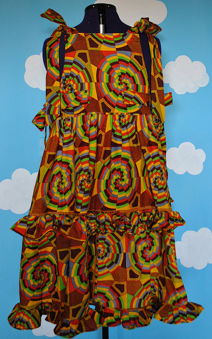 African fabric Dress Ready to ship size XXL