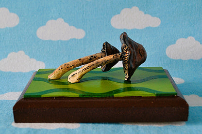 Double Brown Mushroom Small