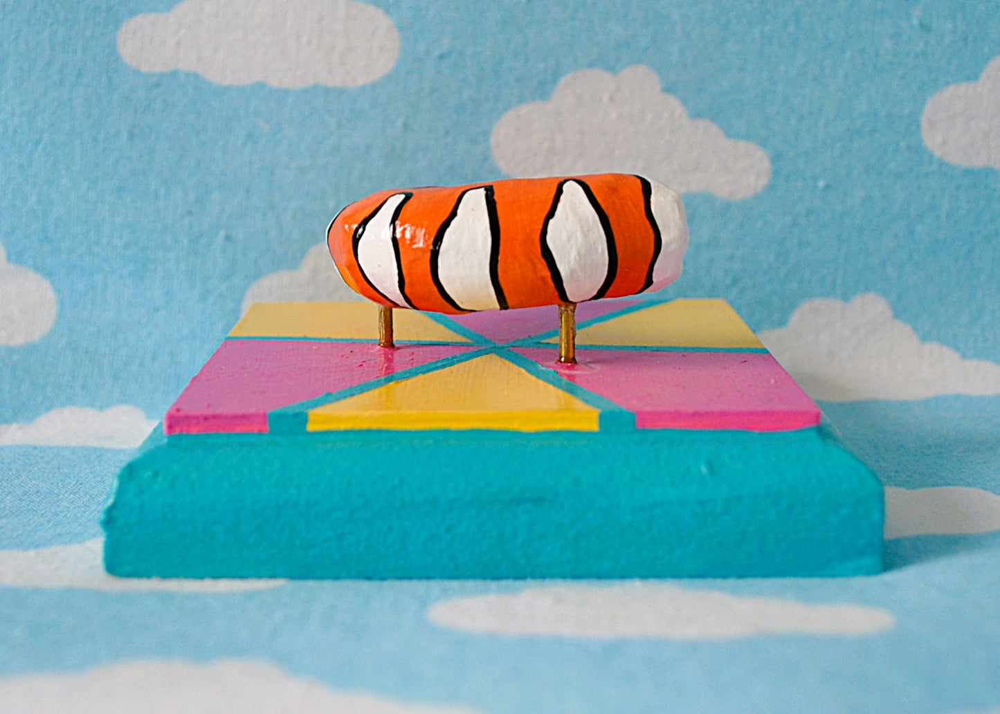 Prawn on Yellow and Pink