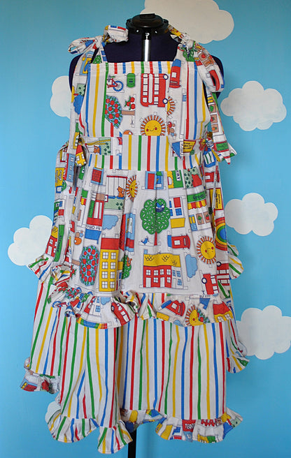 Little town Dress Ready to ship size XL