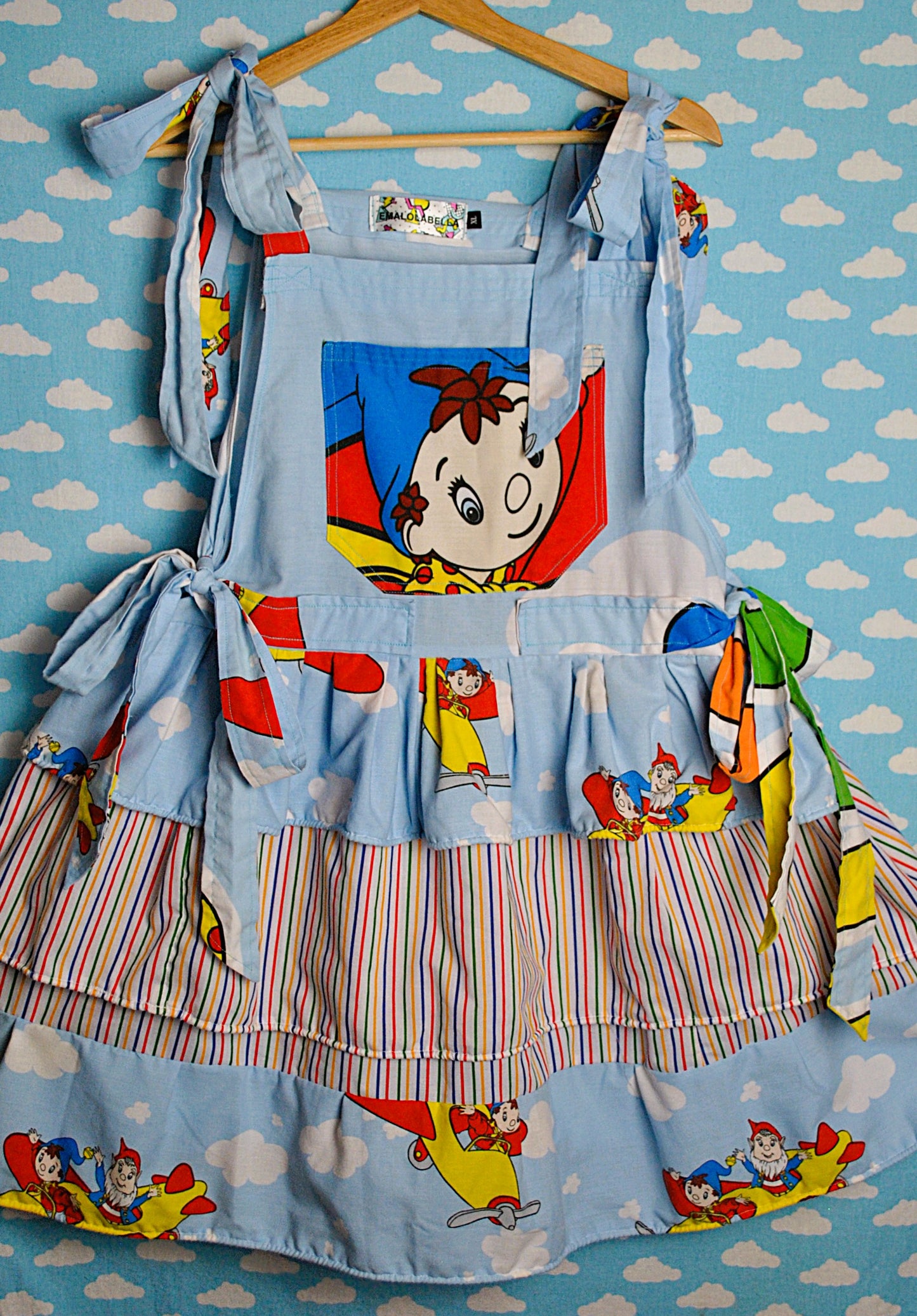Noddy Mini Pinafore dress Ready to ship size 12-16