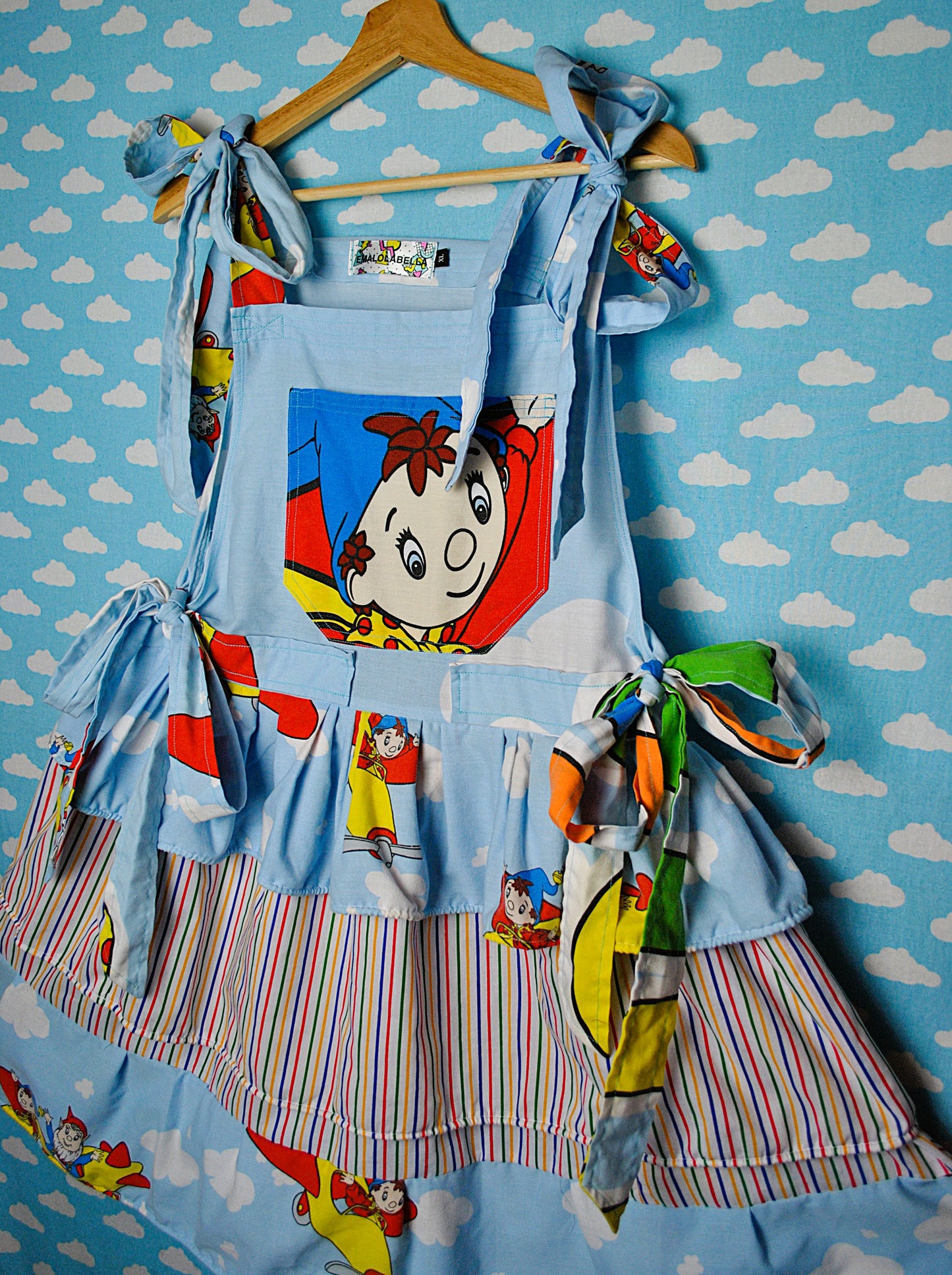 Noddy Mini Pinafore dress Ready to ship size 12-16