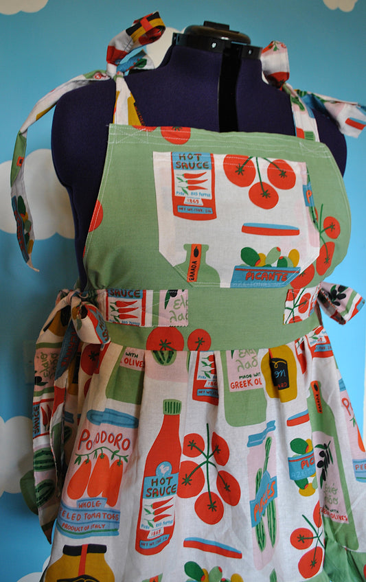 Mini Condiment Dress Ready to ship size XXL