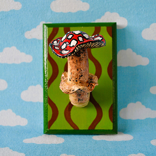 Red cap mushroom