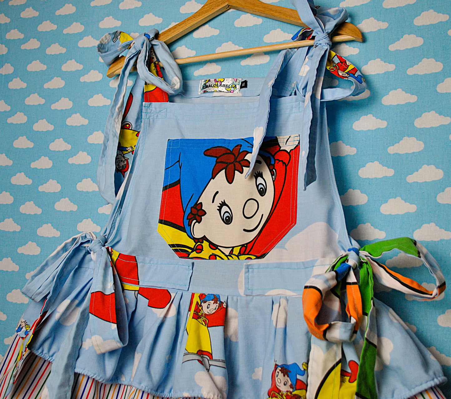Noddy Mini Pinafore dress Ready to ship size 12-16