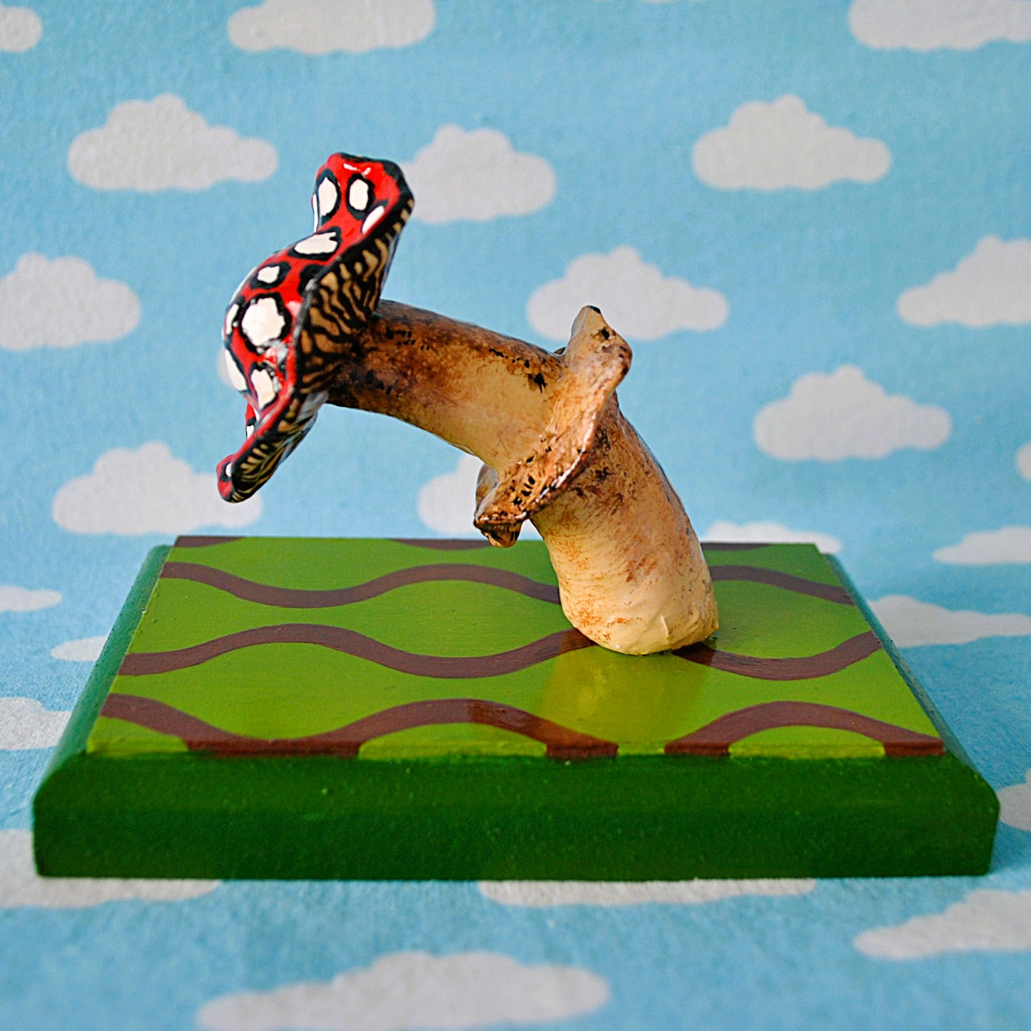 Red cap mushroom