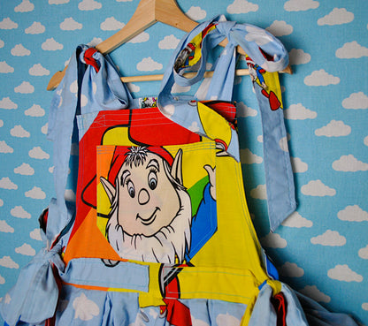 Noddy Mini Pinafore dress Ready to ship size 6-10