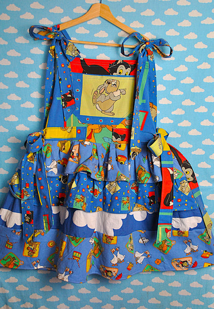 Patchwork Disney Mini Pinafore Dress Ready to ship  Size 12-16