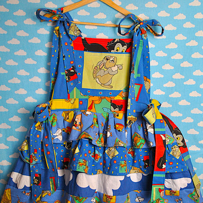 Patchwork Disney Mini Pinafore Dress Ready to ship  Size 12-16