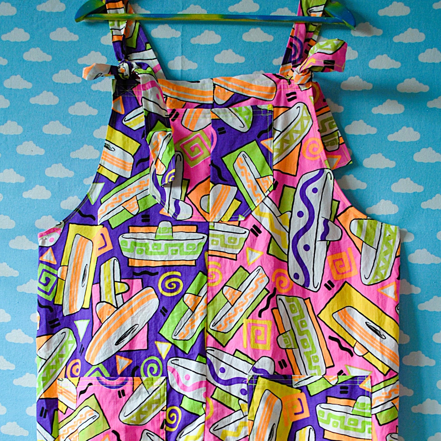 1980s Neon Dungarees Made to Measure