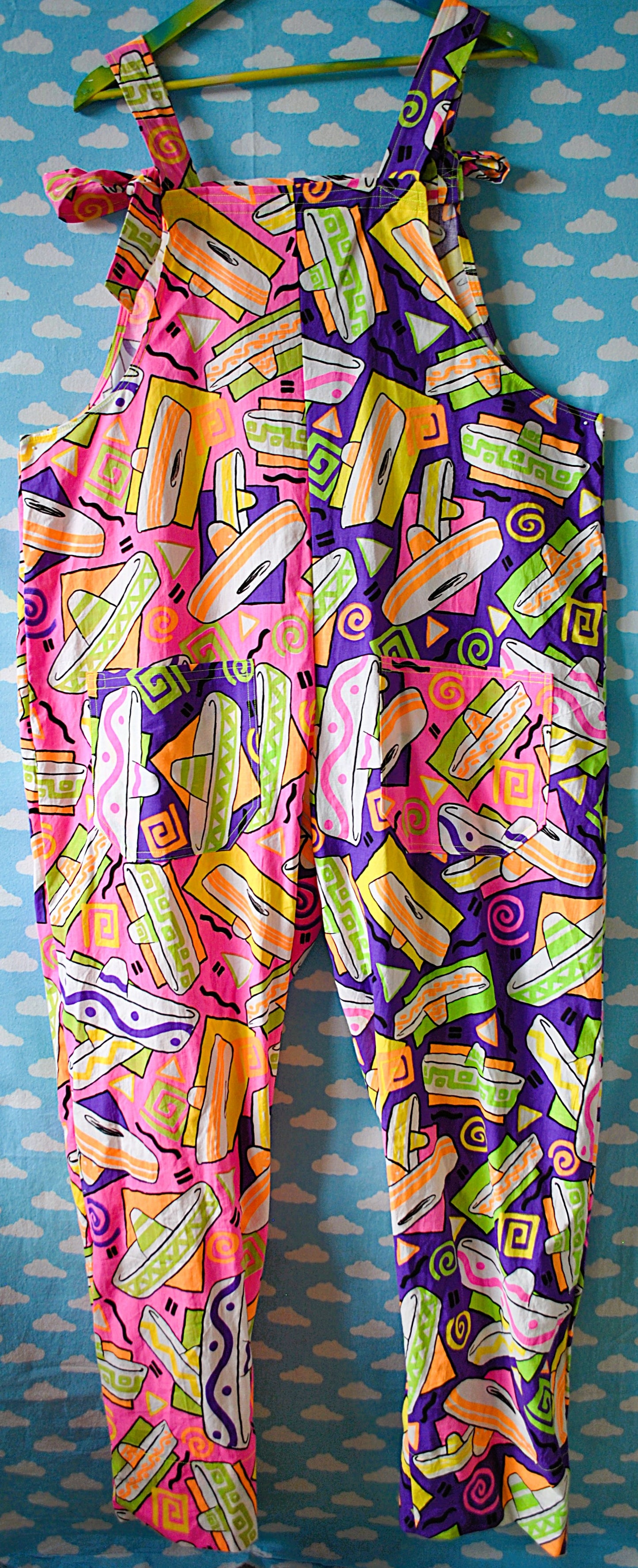 1980s Neon Dungarees Made to Measure