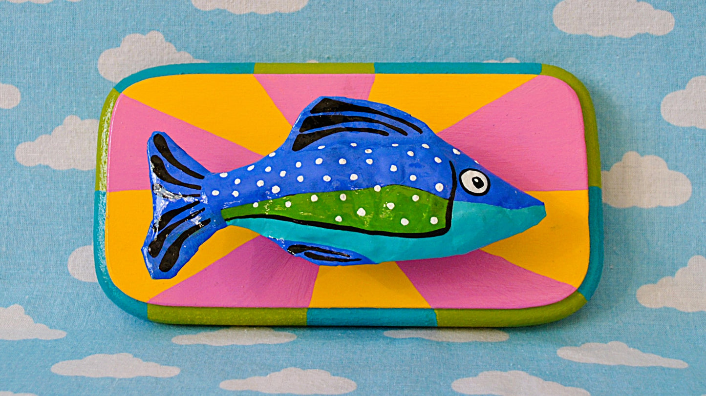 Fish on Pink and Yellow Sunset