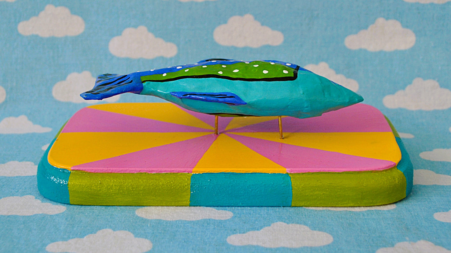Fish on Pink and Yellow Sunset