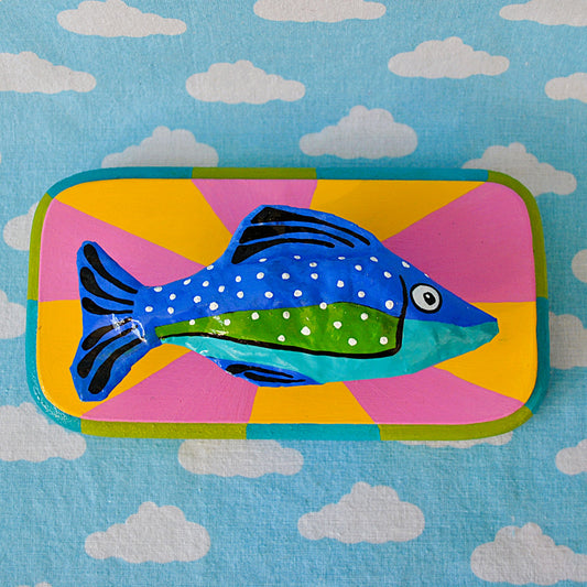 Fish on Pink and Yellow Sunset