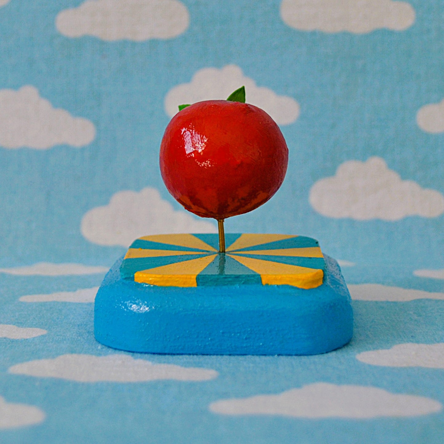 Tomato on Yellow and Blue Sunset