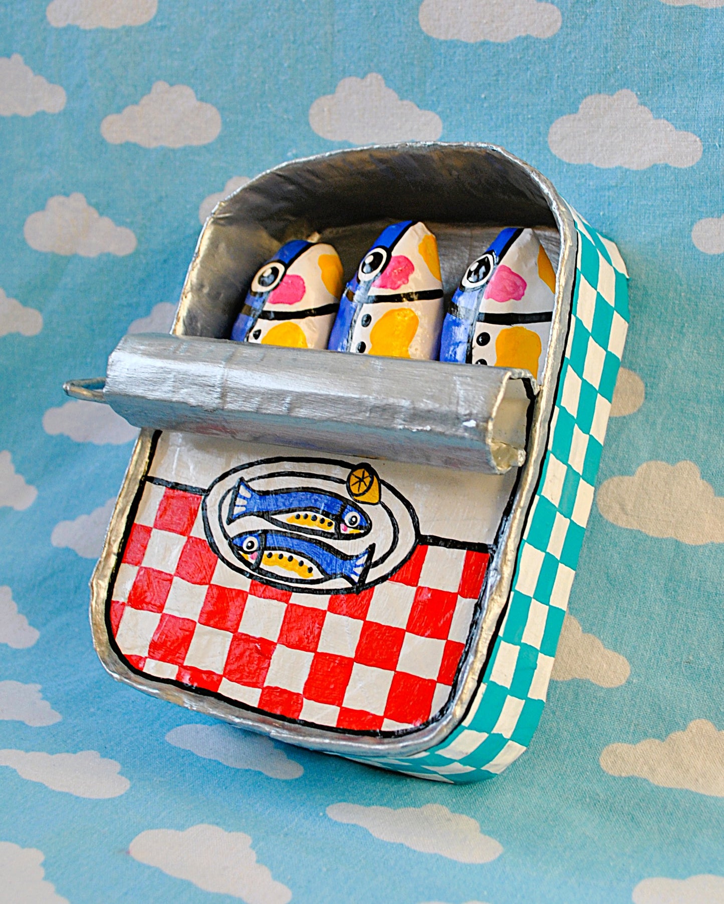 Sardines Tin on a table