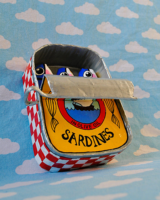 Sardines Tin Red and yellow Sardine