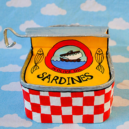 Sardines Tin Red and yellow Sardine