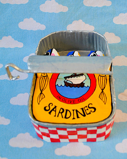 Sardines Tin Red and yellow Sardine