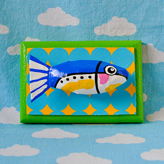 Sardine on Blue and Yellow circles