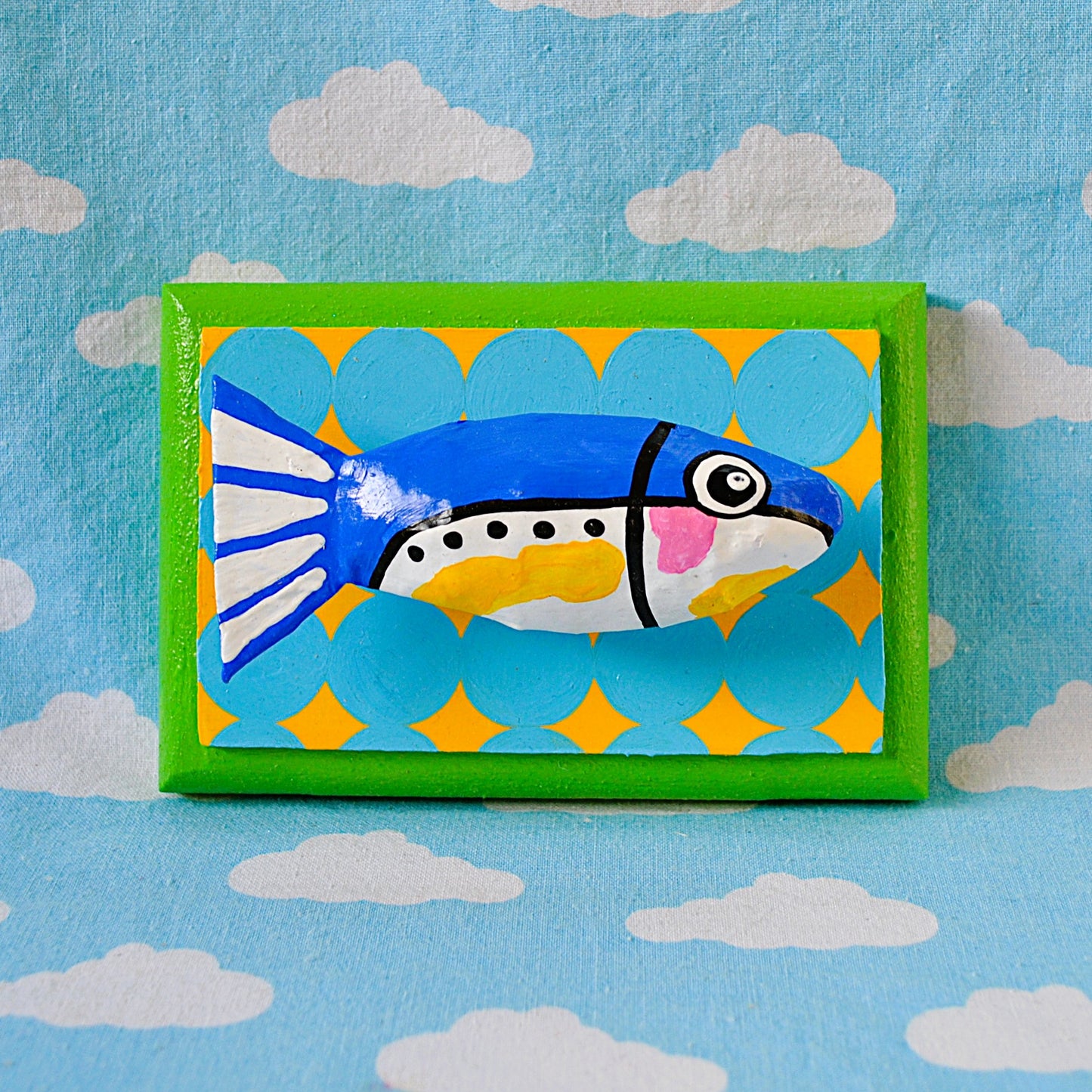 Sardine on Blue and Yellow circles