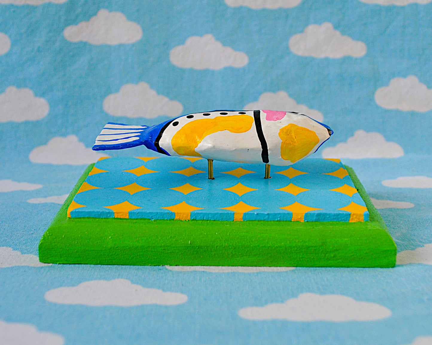 Sardine on Blue and Yellow circles
