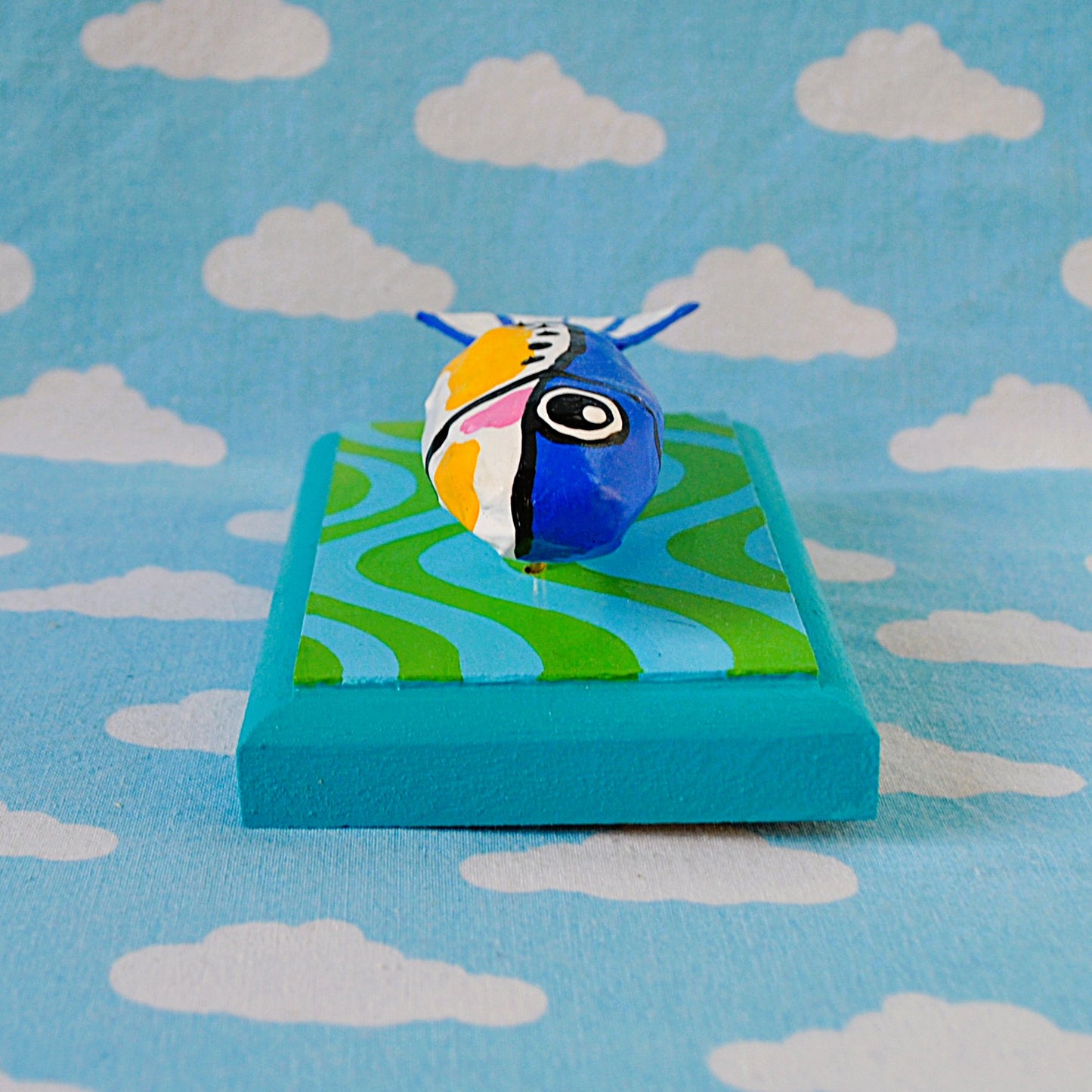 Sardine on Green and Blue waves