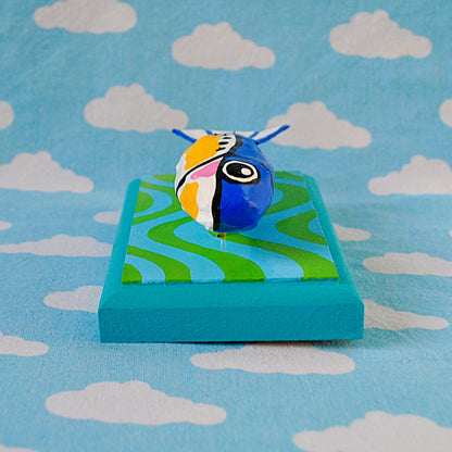 Sardine on Green and Blue waves