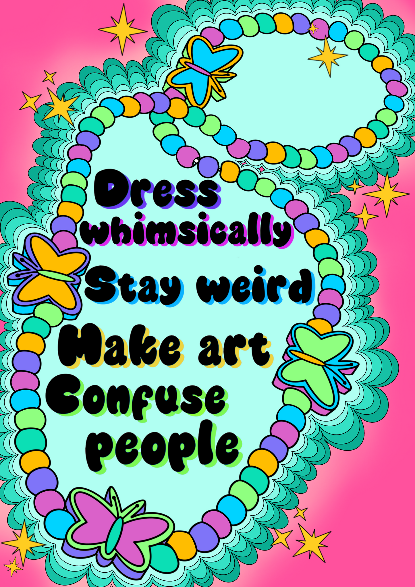 Dress whimsically Art Print