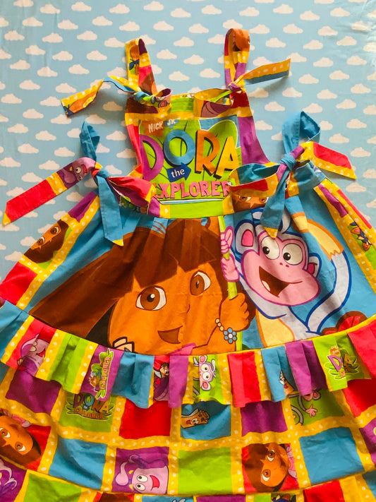 Dora the Explorer Pinafore dress Ready to ship size 12-16