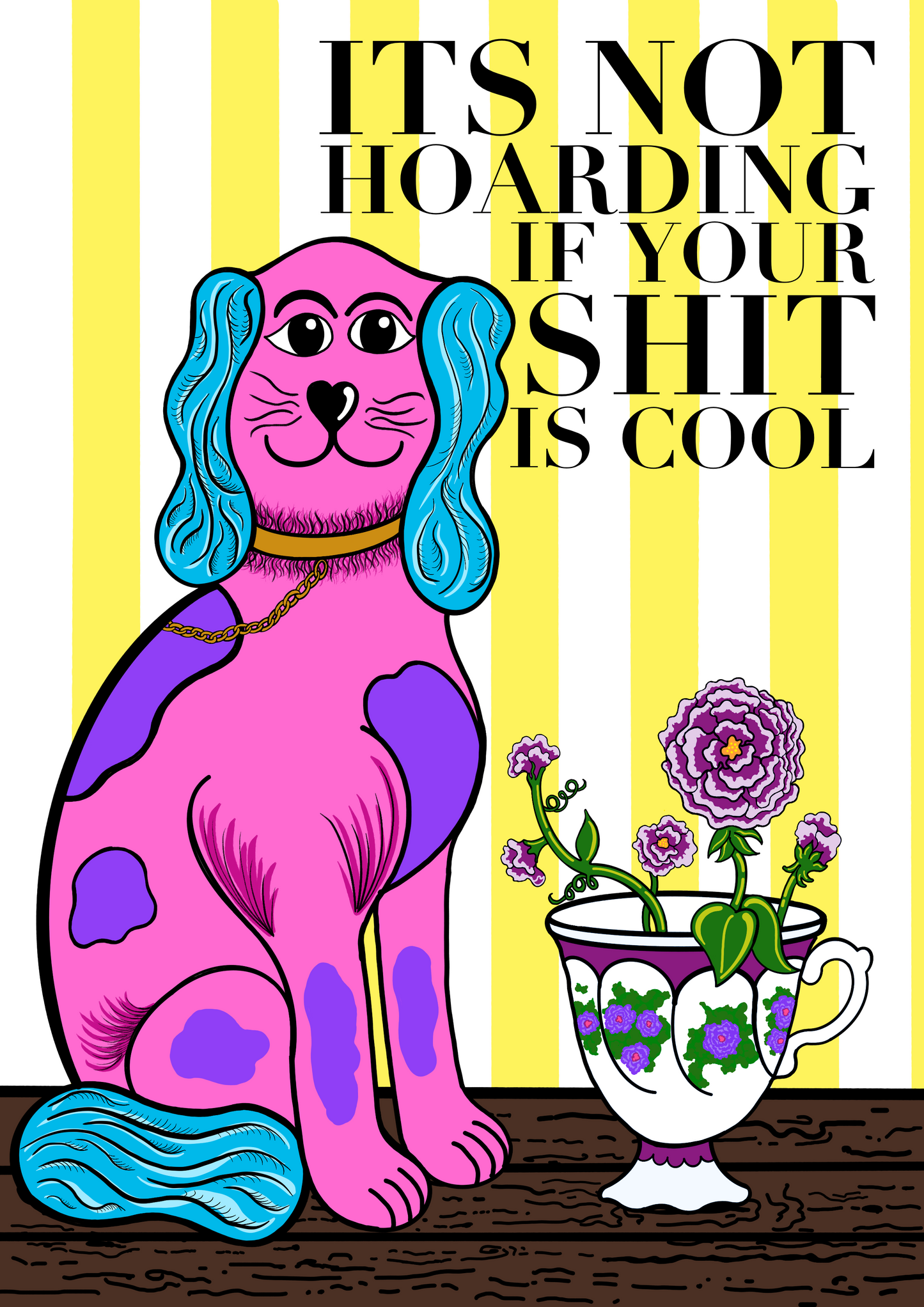 Hoarding Greeting Card