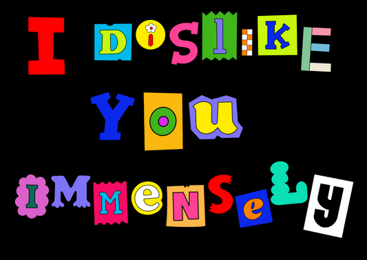 Dislike Greeting Card