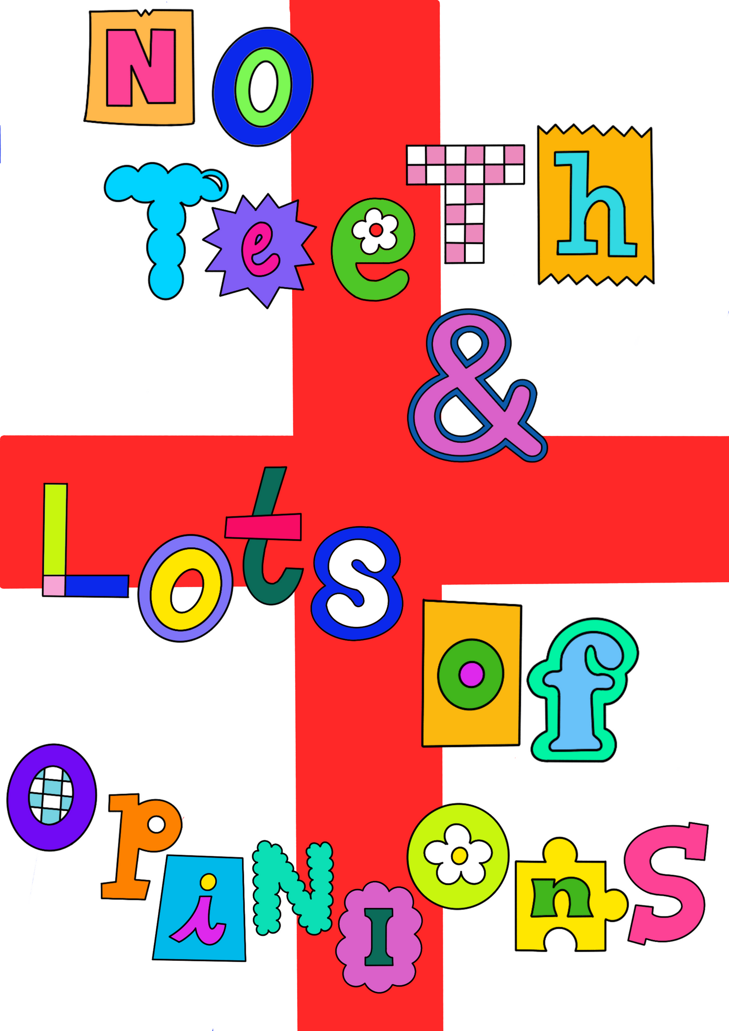 No teeth and opinions Greeting Card