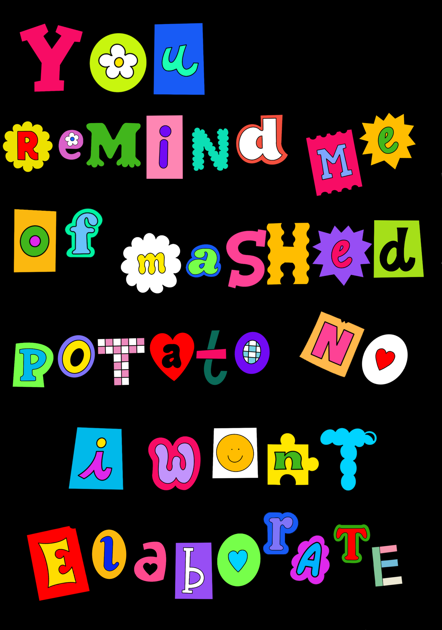 Mashed Potato Greeting Card