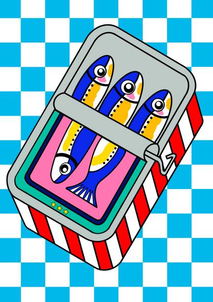 Sardine tin Art Print