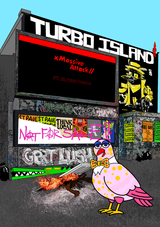Turbo Island Greeting Card